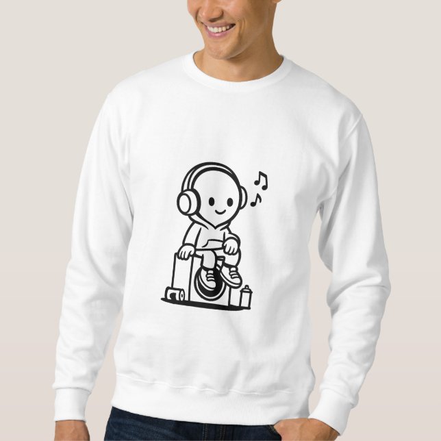 Music Vibes Long Sleeve Top - Fones de ouvido (Frente)