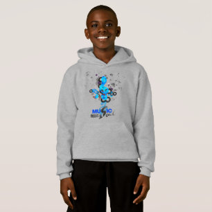 Música alimenta minha alma   Crianças Pullover Hoo