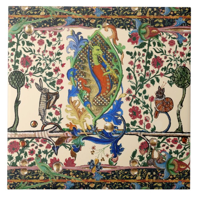 MÚSICA BESTIÁRIA MEDIEVAL ESTRANHA,DRAGON JOGANDO  (Frente)