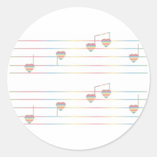Música da etiqueta do coração
