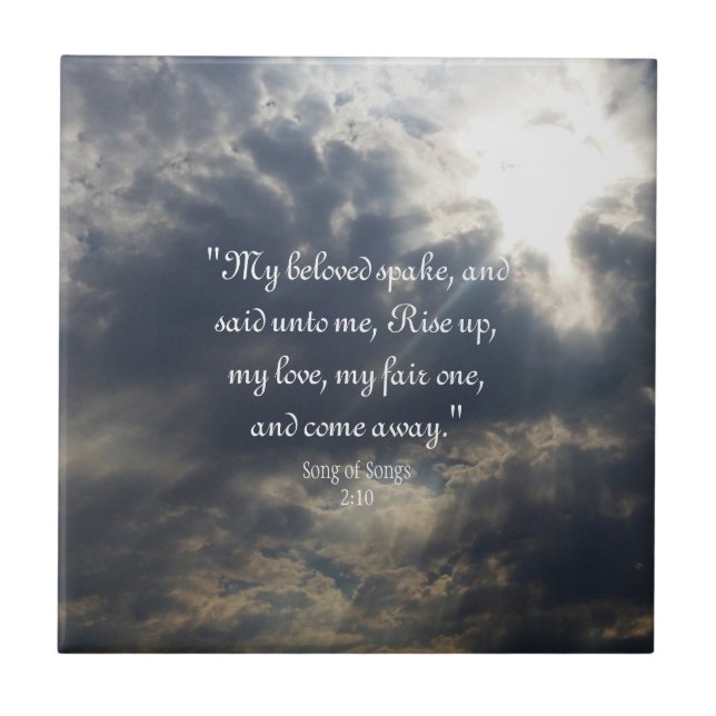 Música das Canções 2:10 Azulejo cerâmico (Frente)