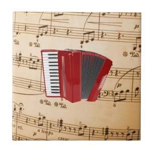 Música de acordeão, design popular,