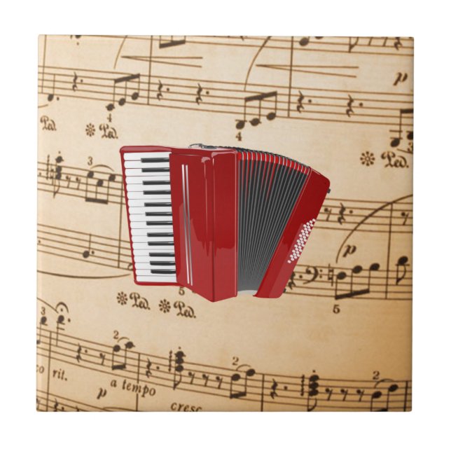 Música de acordeão, design popular, (Frente)