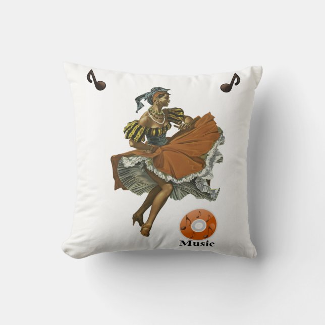 Música de Almofada Decorativa (Frente)