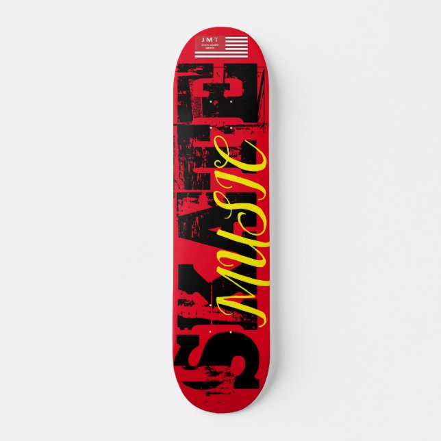MÚSICA DE SKATE Skateboard, 7¾" Deck (Frente)