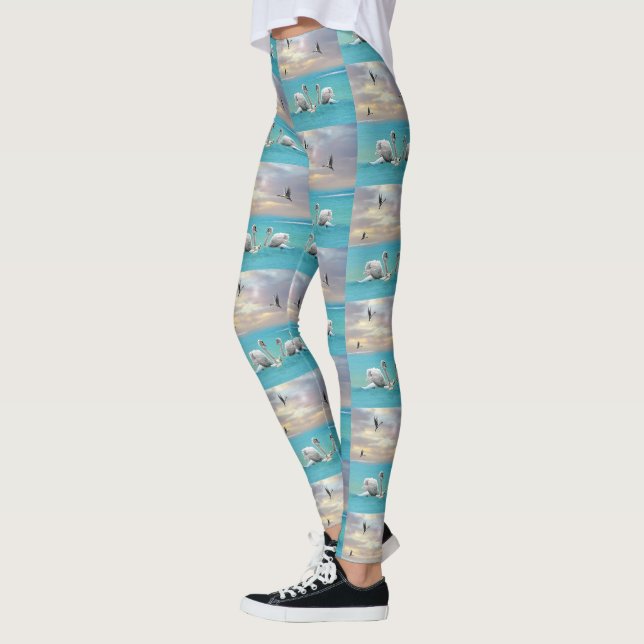 Música Do Cisne Branco, Leggings Damas (Esquerda)