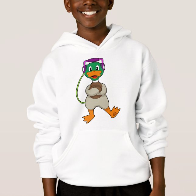 Música dos fones de ouvido do Duck (Frente)