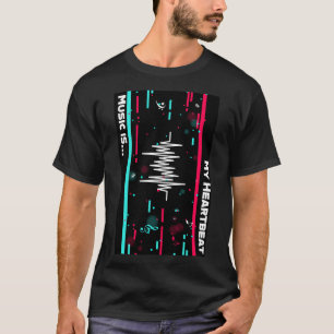 Música é a minha camiseta pulsante