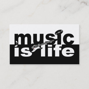 Música é cartão de visita de vida - personalize