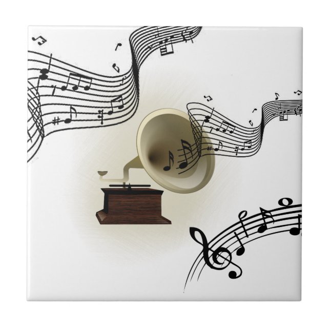 Música e Design de Gramofone (Frente)