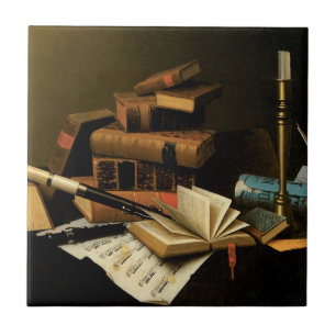 Música e Literatura por William Harnett, Arte Fino