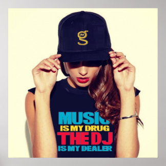 Música é meu Poster de Drogas