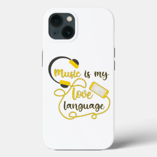 Música é minha língua amorosa, frase romântica