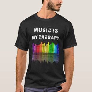 Música É Minha Terapia Equalizadora Camisetas DJ M