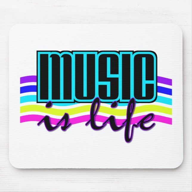 Música é o mouse pad da vida (Frente)