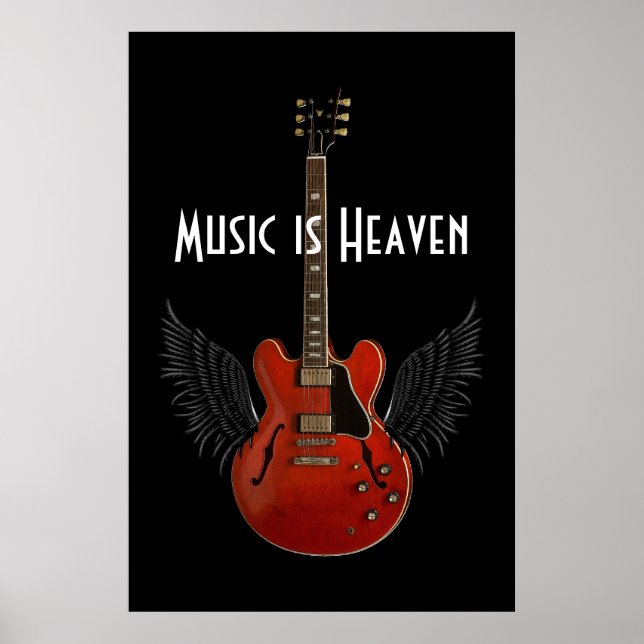 Música é o Poster do céu 36 x 24 (Frente)