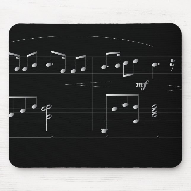Música elegante Mousepad (Frente)