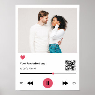 Música Favorita Personalizada - Impressão de Tela