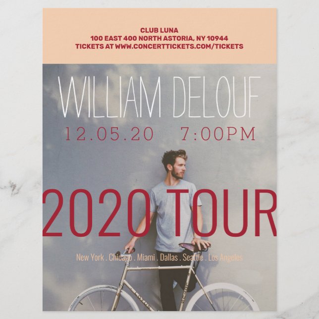 Música, Livro, Tour, Banda, Autor Flyer (Frente)