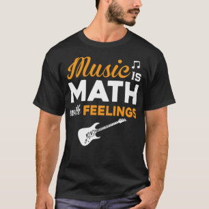 Música Matemática Sentindo camisa engraçada presen