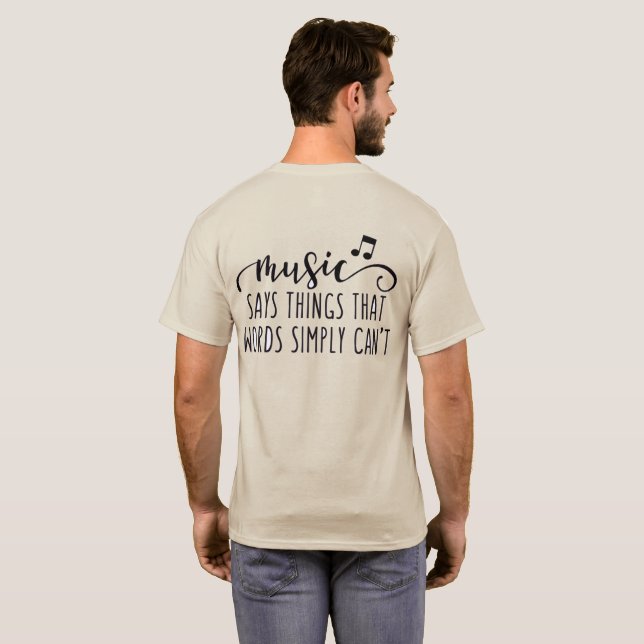 música mens camiseta jazz saxophone player brass g (Parte Traseira Completa)