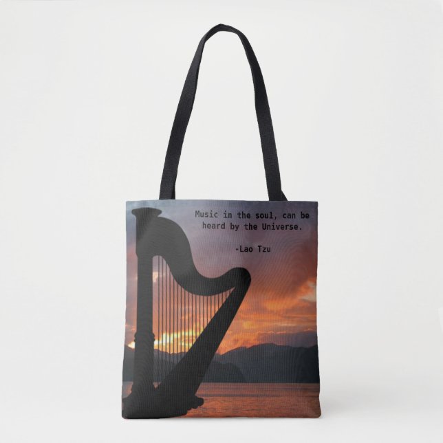 Música no Som Tote Bag (Frente)