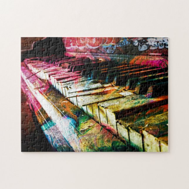 Música - Piano - Quebra-cabeça de serra (Horizontal)