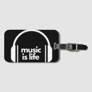 Música se a etiqueta de bagagem de vida
