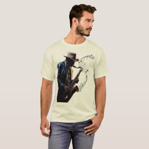 música significa camiseta alma saxofone player