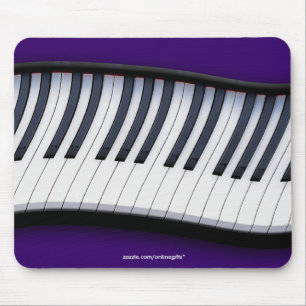 Música-Tema Mousepad do teclado de piano