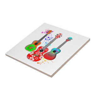 Música tropical do jogador do Ukulele da ilha