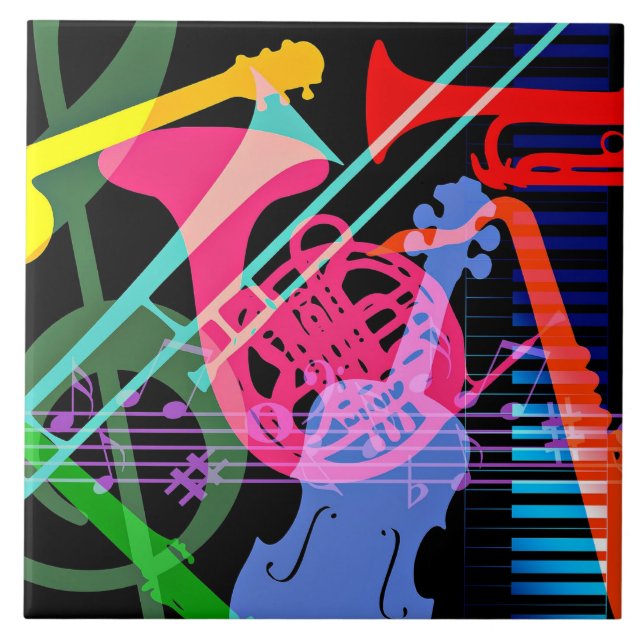 Musical Instruments Pop Art Design (Frente)