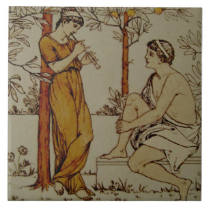 Músicos da Grove Laranja Repro Wedgwood Neoclassi