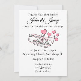 Músicos de Brass do Convite Cornet