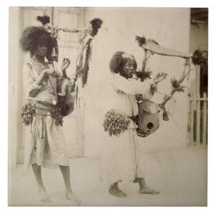 Músicos de Nubian (foto do sepia)