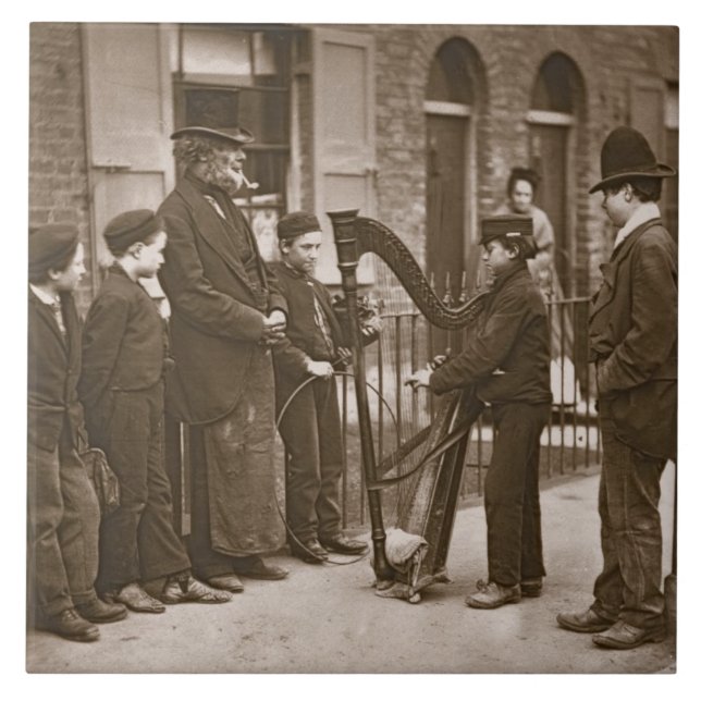 Músicos italianos da rua, 'da vida de rua em Lon (Frente)