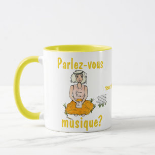 Músique parlez-vous? caneca