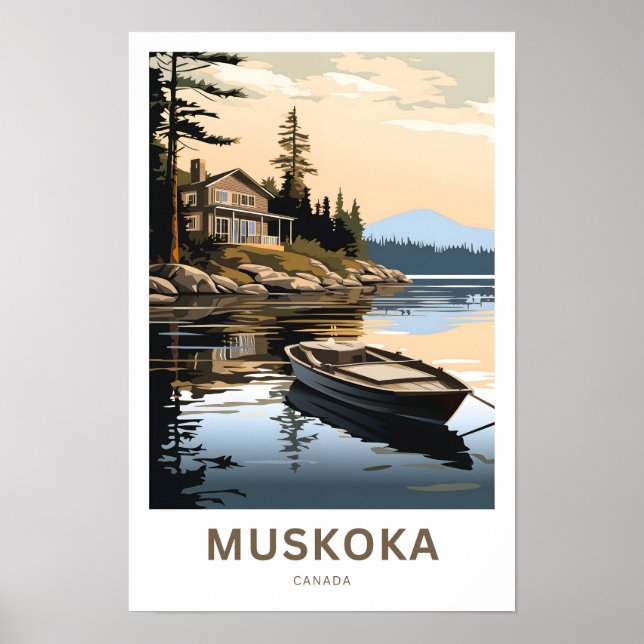 Muskoka Canada Viagem Impressão (Frente)