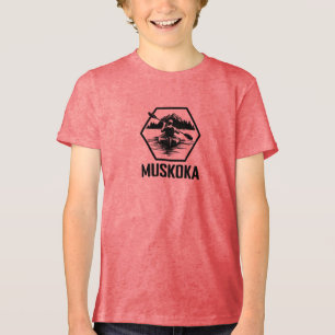 Muskoka Ontario Kayaker - Bella+Canvas Youth Tri-b