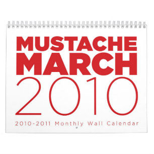 Mustach calendário do março de 2010