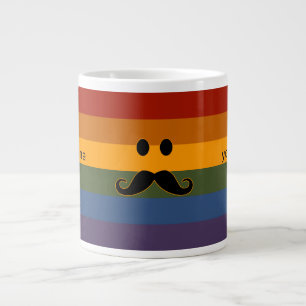 Mustache Orgulho de canecas personalizadas