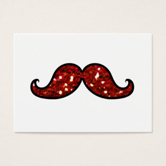 MÚSTACHE VERMELHO FUNCIONADO IMPRESSO GLITTER