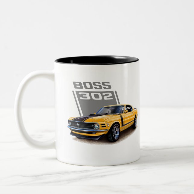 Mustang, caneca de café de dois tons (Esquerda)