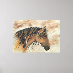 Mustang majestosos pelo impressão das canvas de