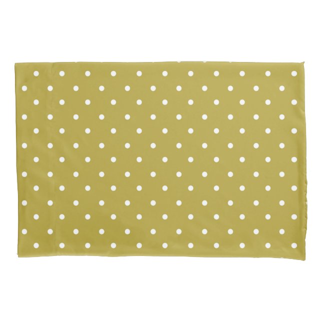  Mustard yellow white polka dots pattern  (Frente-Esquerda)