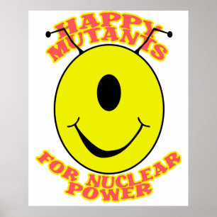 Mutantes Felizes Para Poster De Energia Nuclear