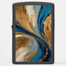 Muted Copper and blue marble abstract