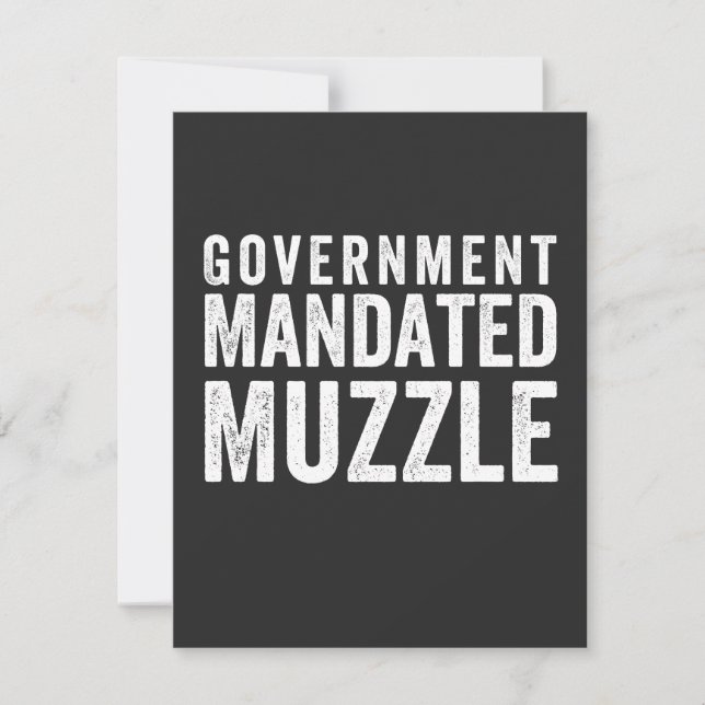 Muzzle Mandado pelo governo (Frente)