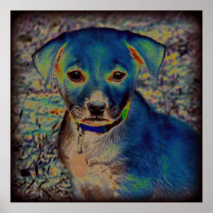 MVB Labrador Poster - Design psicodélico