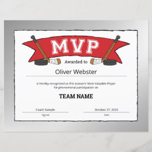 MVP Player - Certificados MVP - Certificado de Hoc